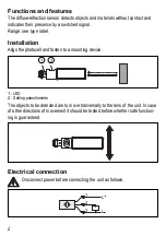 Предварительный просмотр 2 страницы IFM Efector 200 OGH2 Series Operating	 Instruction