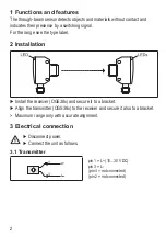 Preview for 2 page of IFM efector 200 OGS38 Series Operating Instructions