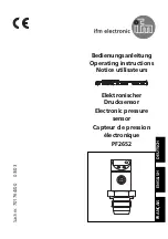 IFM Efector 500 PF2652 Operating Instructions Manual preview