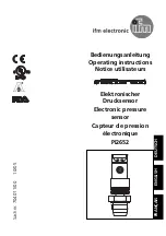 Предварительный просмотр 1 страницы IFM Efector 500 PI2652 Operating Instructions Manual