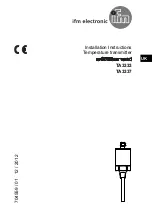 IFM Efector 600 TA3333 Installation Instructions предпросмотр