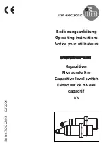 IFM KN Series Operating Instructions Manual предпросмотр