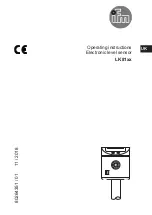 IFM LK81 Series Operating Instructions Manual preview