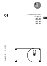 Предварительный просмотр 1 страницы IFM O3X16 Series Operating Instructions Manual