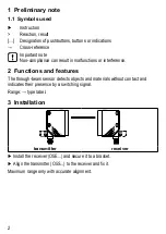 Предварительный просмотр 2 страницы IFM O5E5 Series Operating Instructions