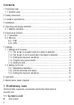 Preview for 2 page of IFM O6E7 Series Operating Instructions Manual