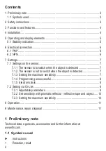 Preview for 2 page of IFM O6P7 Series Operating Instructions Manual