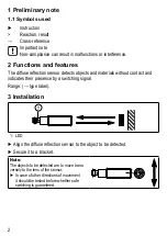 Preview for 2 page of IFM OGH3 Series Operating Instructions