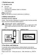 Preview for 2 page of IFM OGP7 Series Operating Instructions