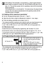 Preview for 8 page of IFM OJ50 laser Series Operating Instructions Manual