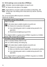 Предварительный просмотр 14 страницы IFM PM16 Series Operating Instructions Manual