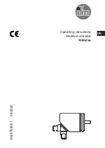 IFM RM 3 Series Operating Instructions Manual preview