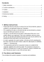 Предварительный просмотр 2 страницы IFM TK61 Series Operating Instructions