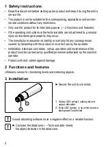 Preview for 2 page of IFM UGT20 Series Operating Instructions