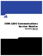 Preview for 1 page of IFR COM-120C Operation Manual