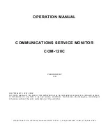 Preview for 2 page of IFR COM-120C Operation Manual