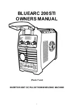 IGBT BLUEARC 200STI Owner'S Manual preview