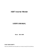 Preview for 1 page of IGBT MIG-200M User Manual