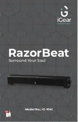 Предварительный просмотр 1 страницы iGear RazorBeat iG-1041 Manual