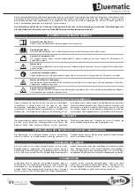 Preview for 4 page of IGEFA bluematic SD 43 ORBITAL Use And Maintenance Manual