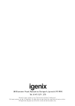 Preview for 12 page of iGenix DF0050 User Manual