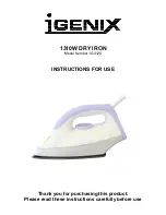 iGenix IG3120 Instructions For Use предпросмотр