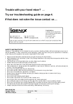 Предварительный просмотр 2 страницы iGenix IG8700 Instructions For Use