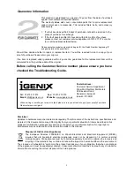 Preview for 5 page of iGenix IG9020 Instructions For Use Manual