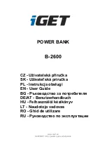 Предварительный просмотр 1 страницы Iget B-2600 User Manual