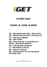 Preview for 1 page of Iget B-8000 User Manual