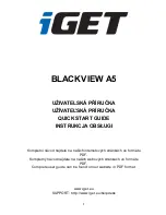 Iget BLACKVIEW A5 Quick Start Manual предпросмотр