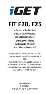 Предварительный просмотр 1 страницы Iget FIT F20 Quick Start Manual