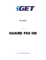 Preview for 1 page of Iget Guard F80 HD User Manual