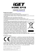 Iget HOME XP1B Installation Manual preview