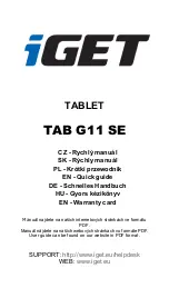 Iget TAB G11 SE Quick Manual preview