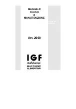 IGF 2000 Manual For Use And Maintenance preview