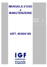 Preview for 1 page of IGF 4000 Manual For Use And Maintenance