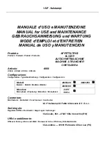 Preview for 2 page of IGF 4800 Manual For Use And Maintenance