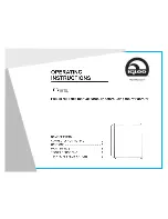 Предварительный просмотр 1 страницы Igloo FR180L Operating Instructions Manual