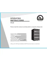 Preview for 1 page of Igloo FR329 Operating Instructions Manual