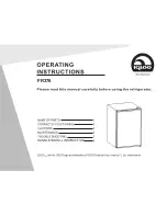 Igloo fr376 Operating Instructions Manual preview