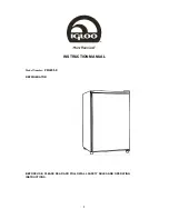 Igloo FR465I-E Instruction Manual предпросмотр