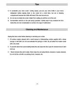 Preview for 7 page of Igloo FRW080 Instruction Manual