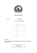 Предварительный просмотр 11 страницы Igloo FRW154C Instruction Manual