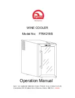 Предварительный просмотр 1 страницы Igloo FRW218B Operation Manual