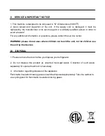 Preview for 8 page of Igloo FRW312 Instruction Manual