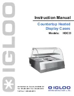 Предварительный просмотр 1 страницы Igloo HDCD2 Instruction Manual