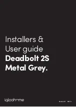 Igloohome Deadbolt 2S Metal Grey Installer/User Manual preview