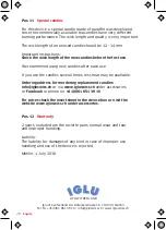 Preview for 1 page of iglu ARCHE NOAH User Manual