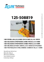 IGM Fachmann 125-508819 Operationg Instructions preview